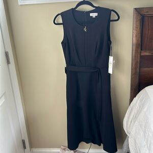 Calvin Klein fits to flare black dress